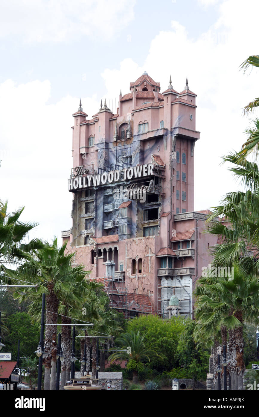 The Twilight Zone Tower of Terror attraction. Stock Photo