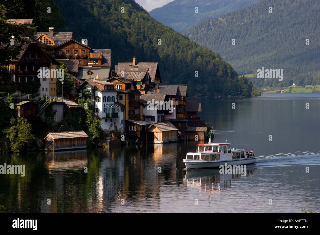 Lake Halstatt Austria Stock Photo