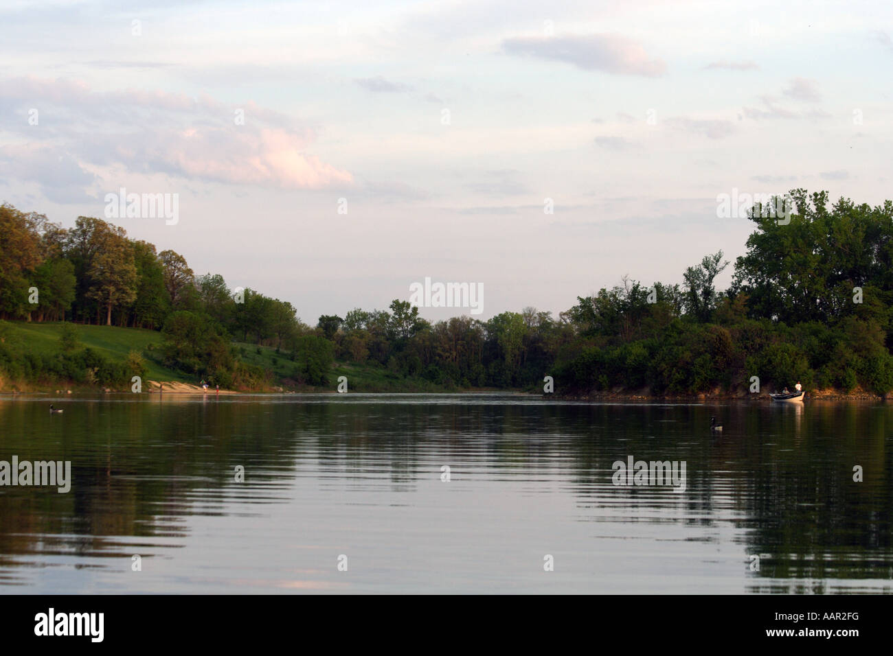 Blackwell Forest Preserve Lake Stock Photo Alamy