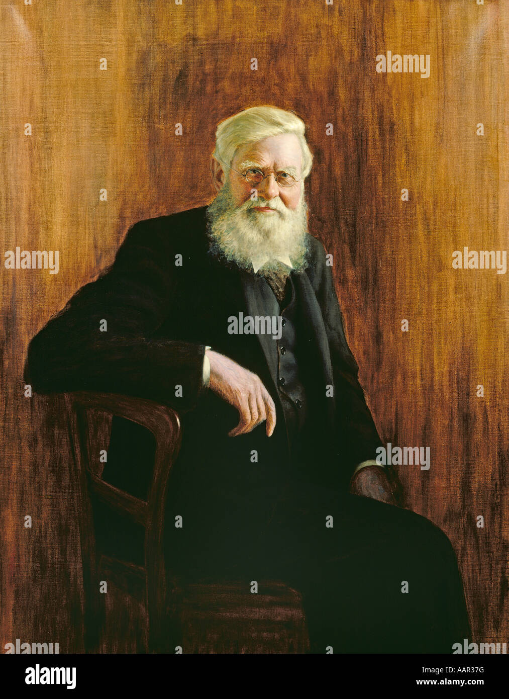 Alfred Russell Wallace 1823 1913 Stock Photo
