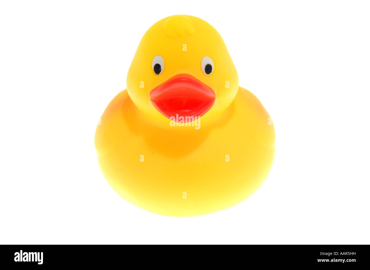front view of cute yellow rubber duck Stock Photo - Alamy