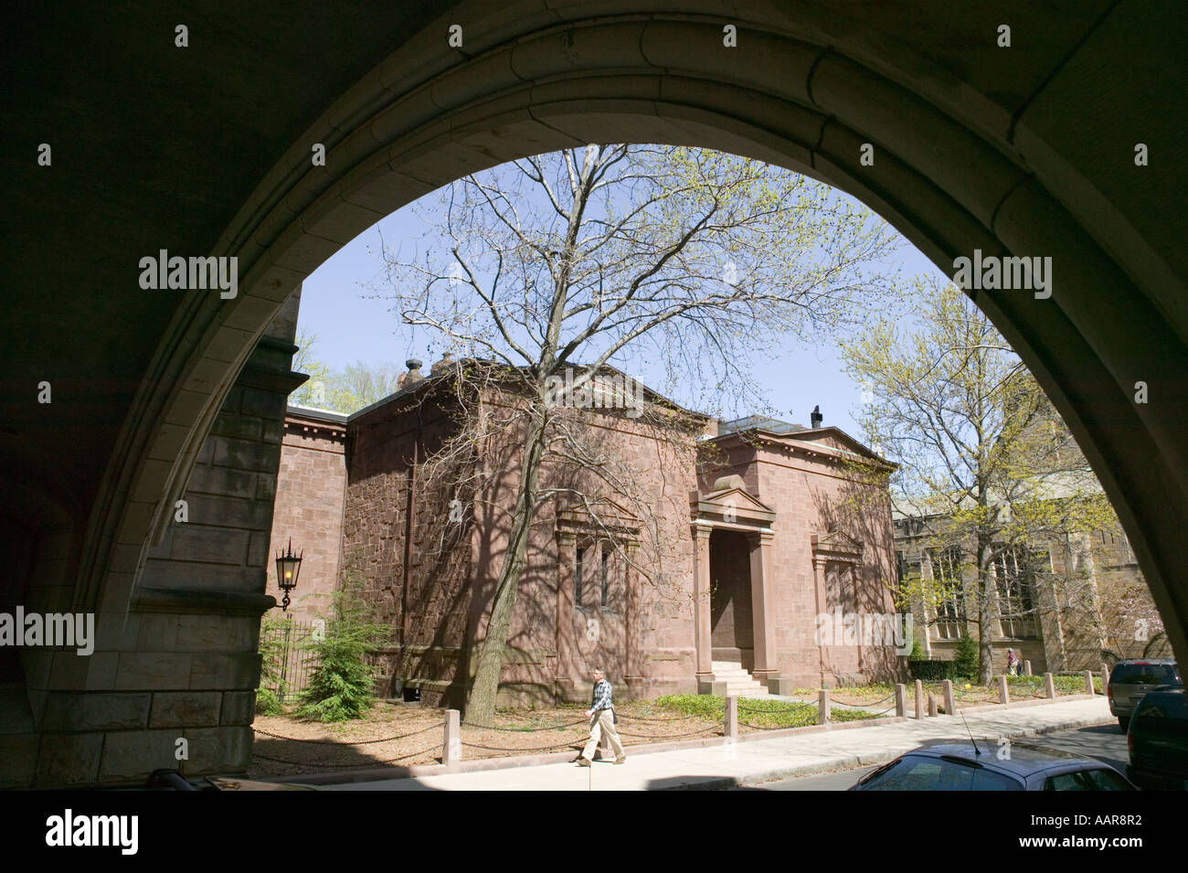 Exterior Of The Skull And Bones Secret Student Society On The Yale