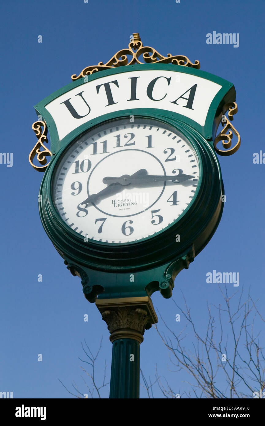 Clock genesee street utica new hires stock photography and images Alamy