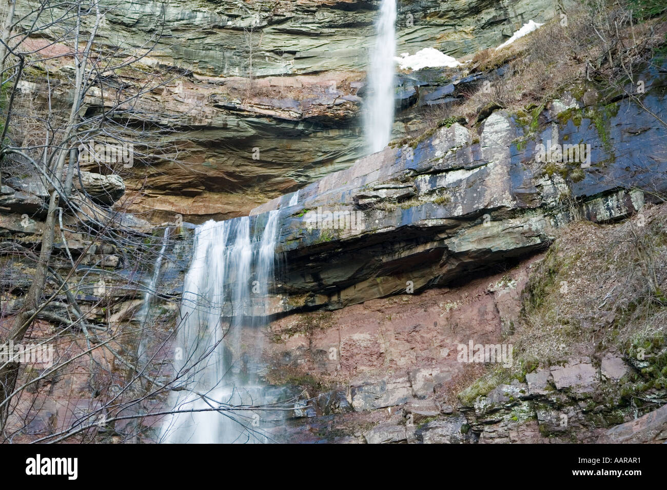 Kaaterskill Falls Catskill Mountains New York Stock Photo