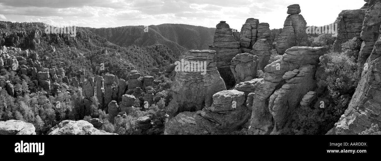 Land of the Standing Up Rocks Chiricahua National Monument Arizona Stock Photo