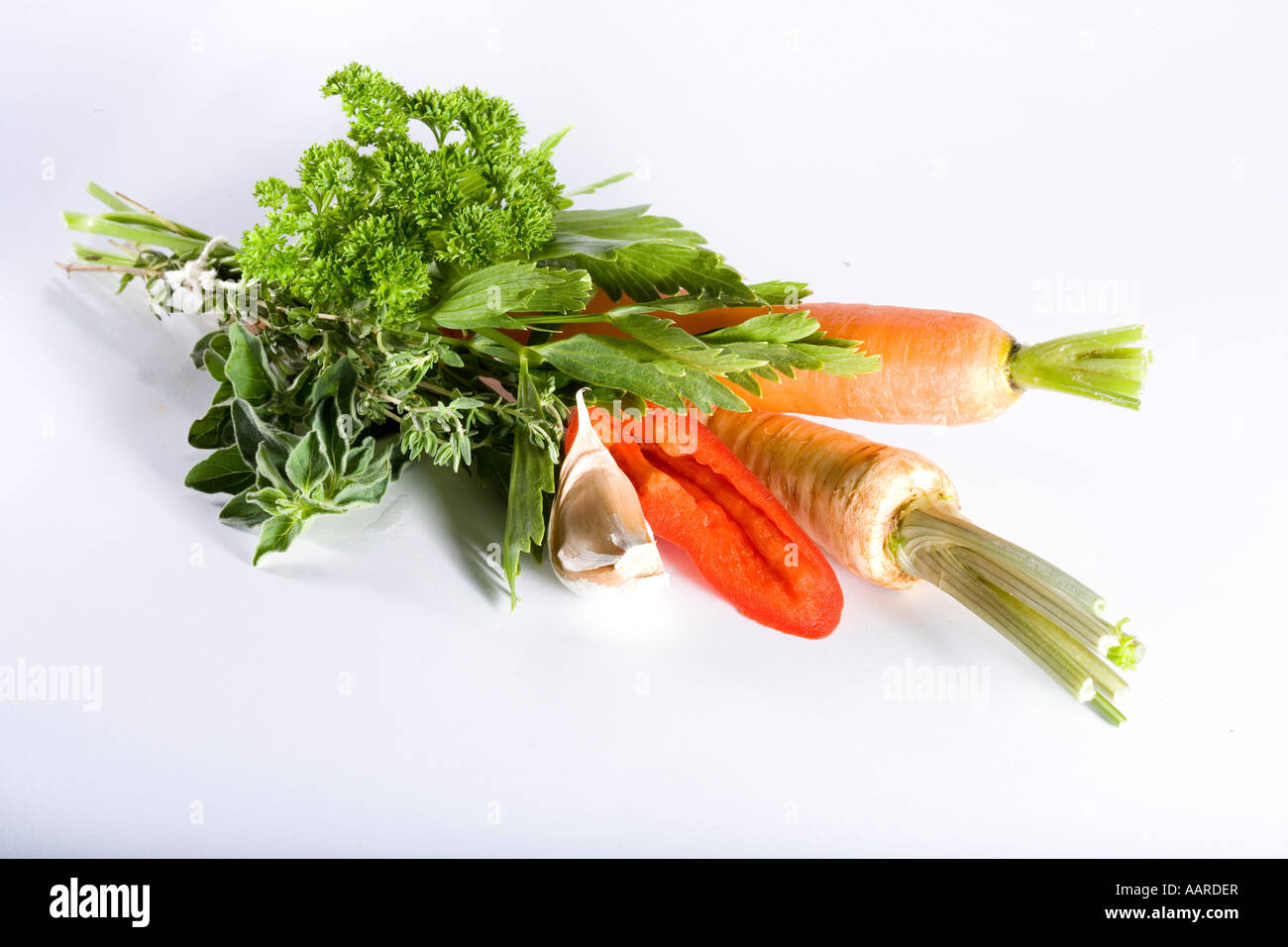 Herbs and Vegetables Stock Photo Alamy