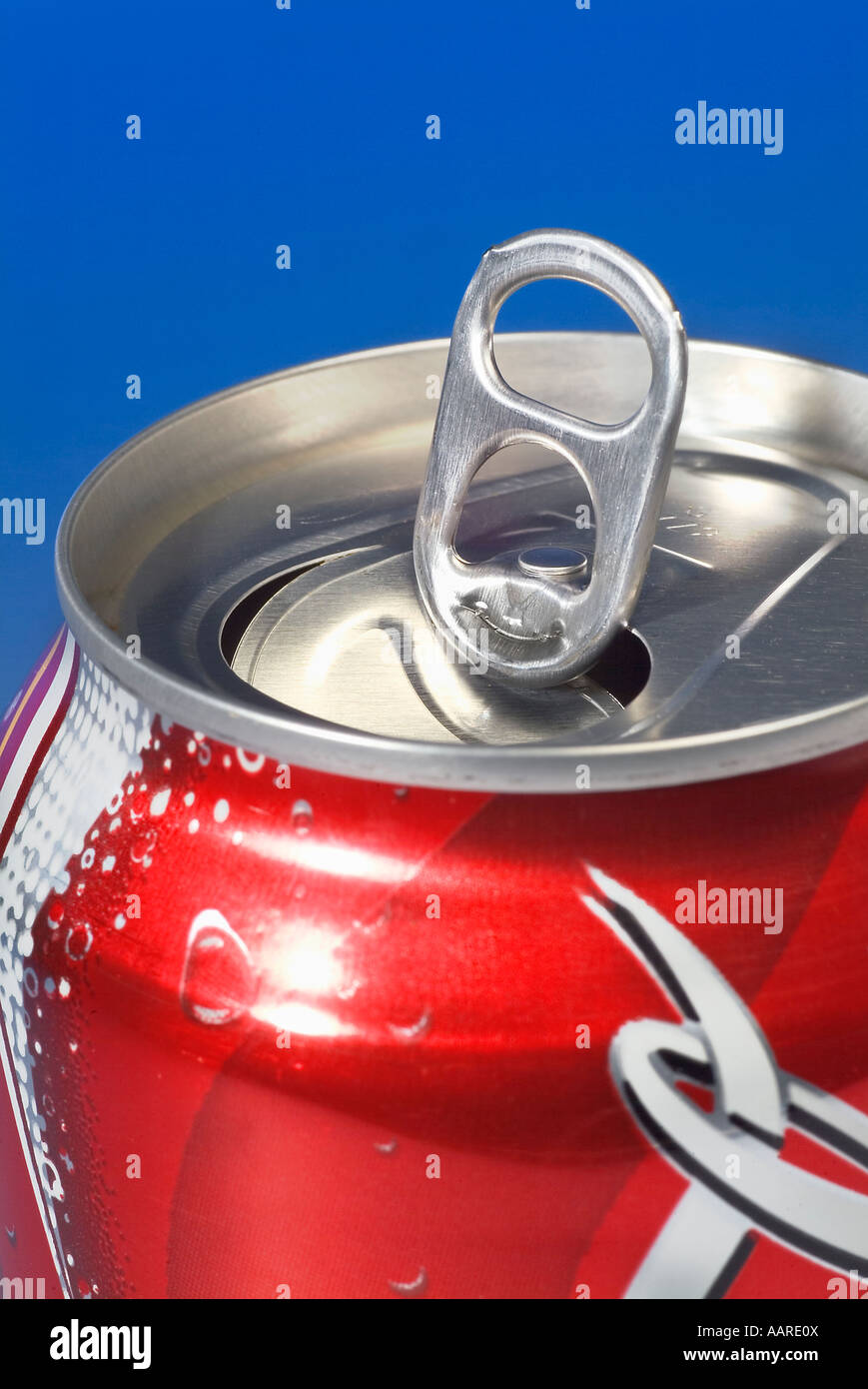 Leverage Opening Soda Can Stock Photo