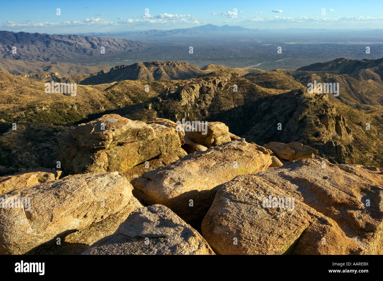 View from Mt Lemmon Arizona Stock Photo