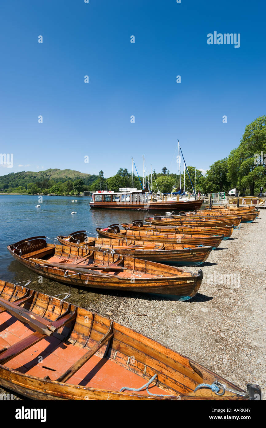 Waterhead Bay, Ambleside, Lake Windermere, Lake District, Cumbria, England, UK Stock Photo