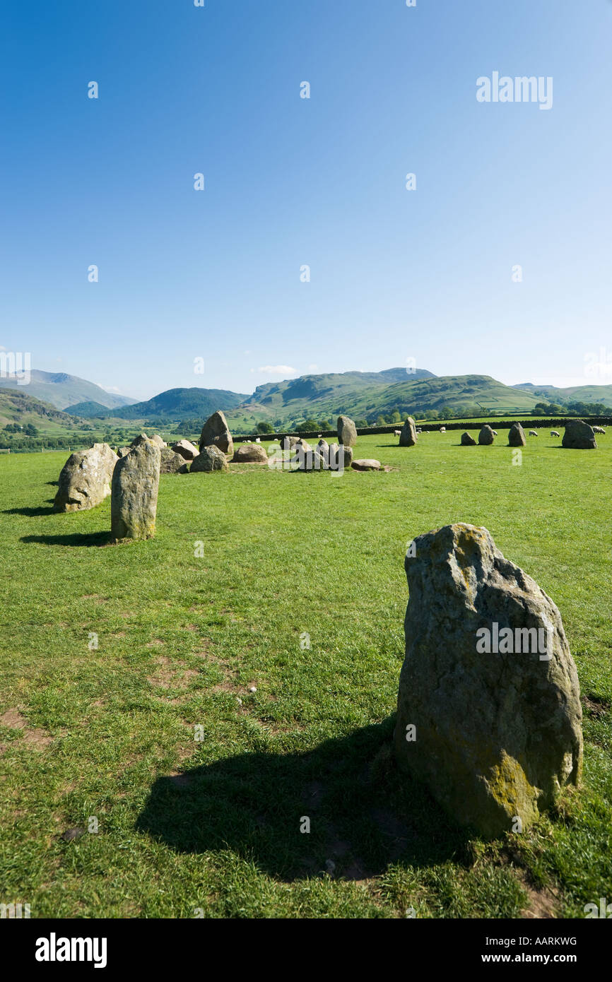Castlerigg Stone Circle, near Keswick, Lake District National Park, Cumbria, England, UK Stock Photo