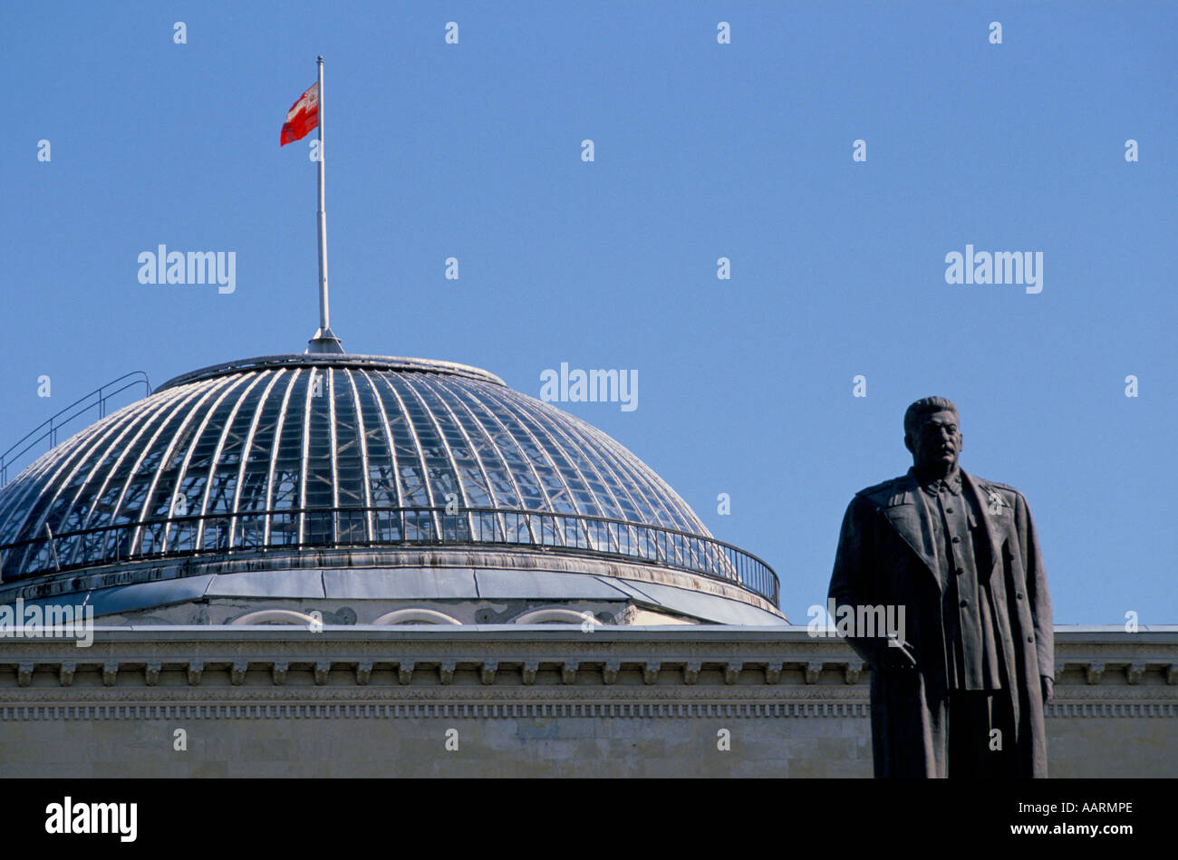 STALIN S STATUE IN GORI HIS BIRTH PLACE GEORGIA Stock Photo - Alamy