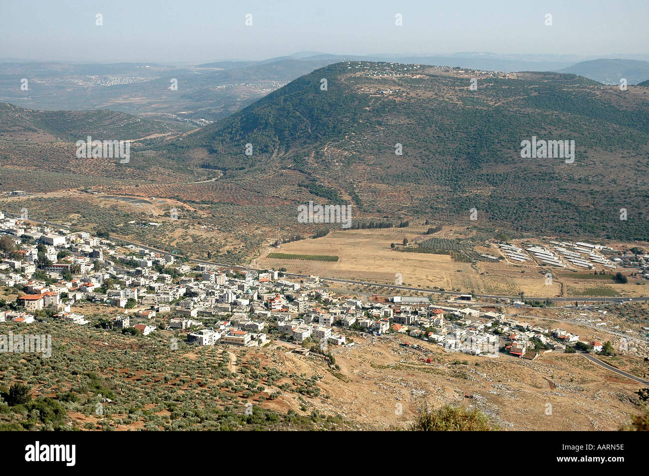 Villages including Rama have Camon mountain as backdrop in northern Israel  Stock Photo - Alamy