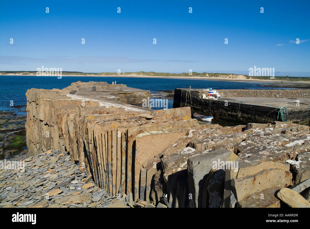dh Castletown harbour CASTLETOWN CAITHNESS Caithness flagstone harbour