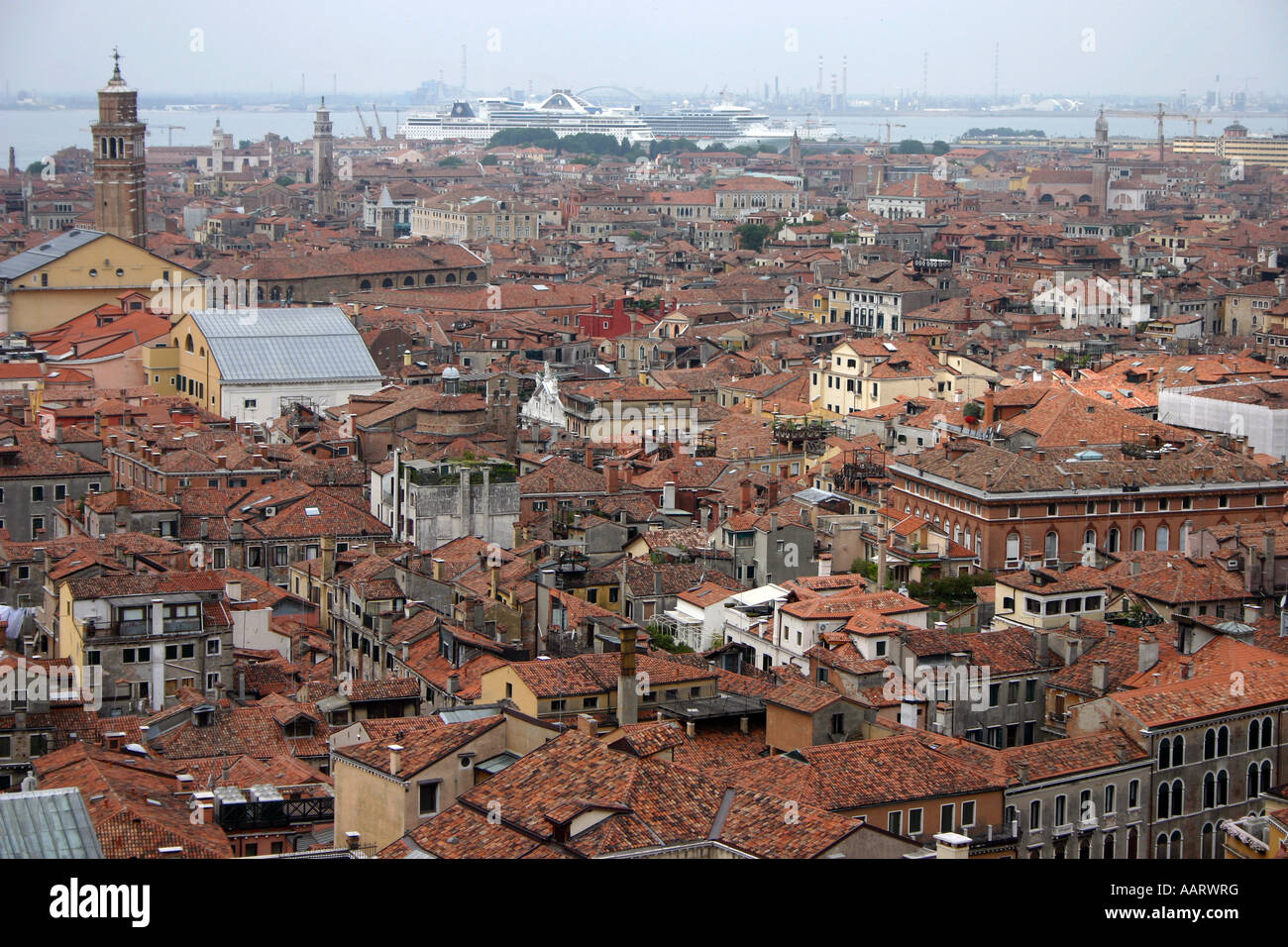 Venice Italy rooftop view Stock Photo - Alamy