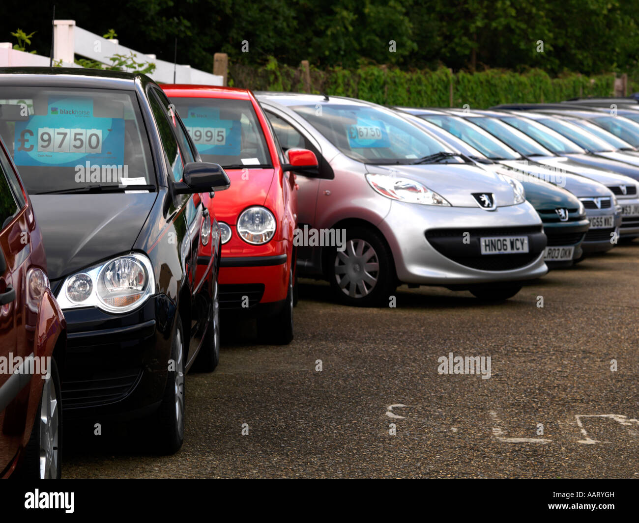 Secondhand Cars for Sale England Stock Photo Alamy