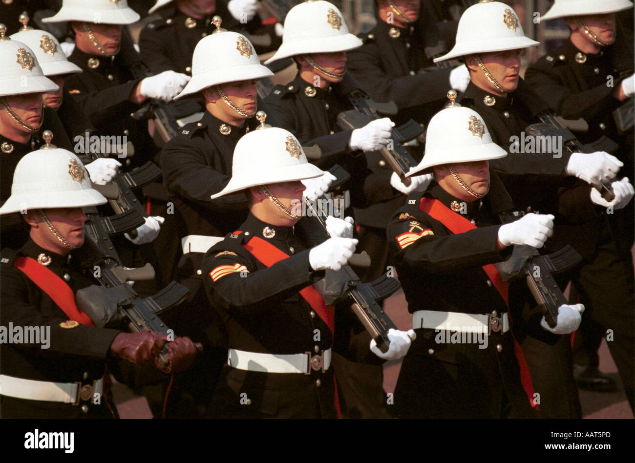 guard of honour queen mother funeral royalty Stock Photo