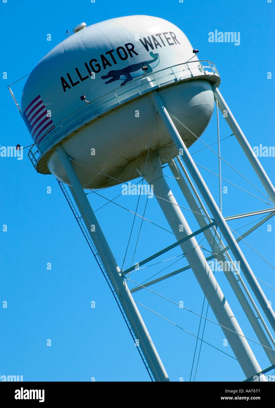 Alligator Water tank McBee South Carolina USA Stock Photo Alamy