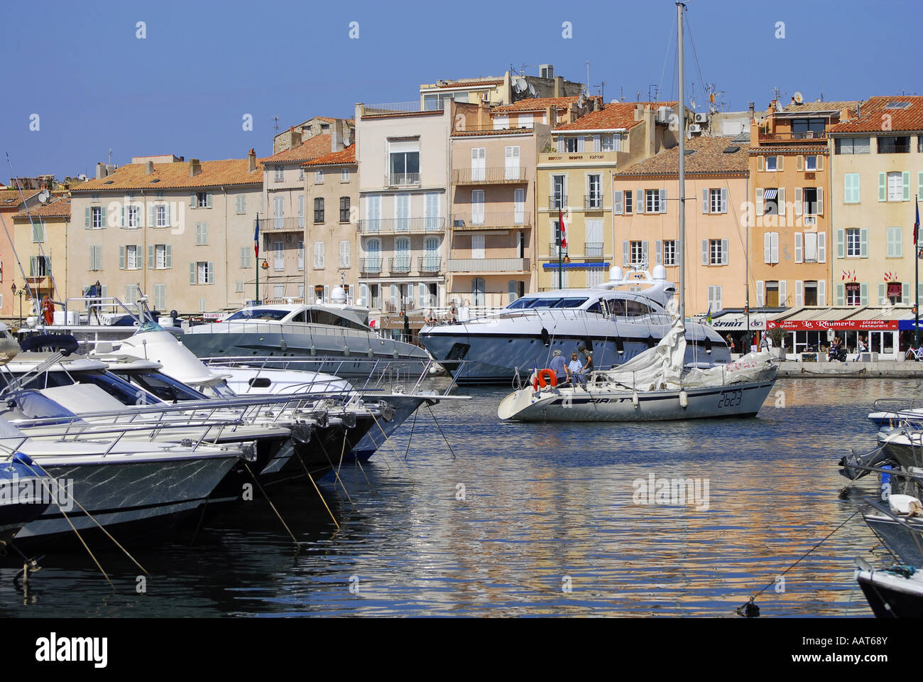 st tropez harbour, france Stock Photo - Alamy
