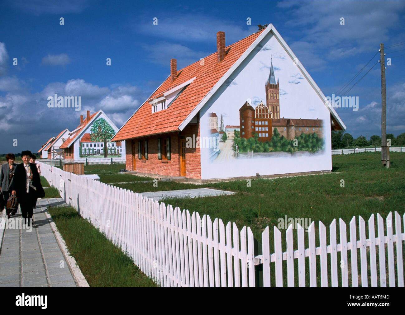 This German village in Kaliningrad is brand new Stock Photo