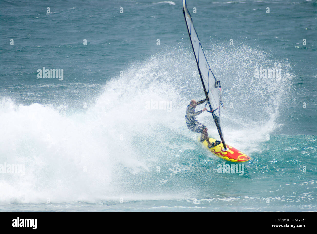 Windsurfing, Kauai, Hawaii Stock Photo Alamy