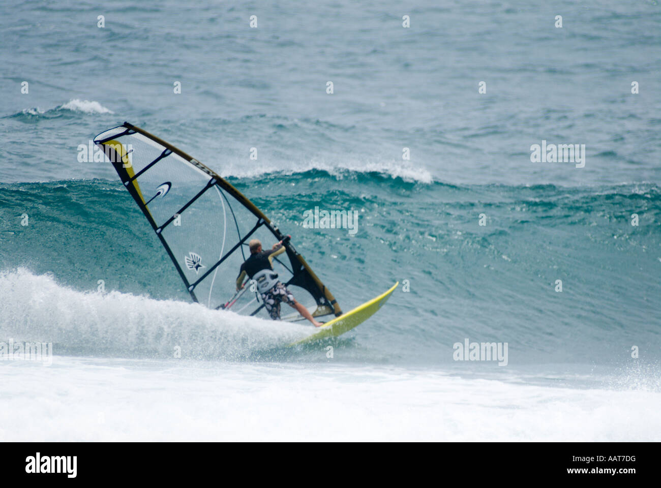 Windsurfing, Kauai, Hawaii Stock Photo Alamy