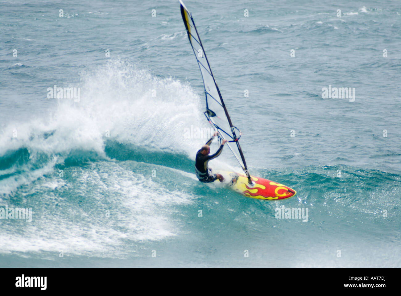 Windsurfing, Kauai, Hawaii Stock Photo Alamy