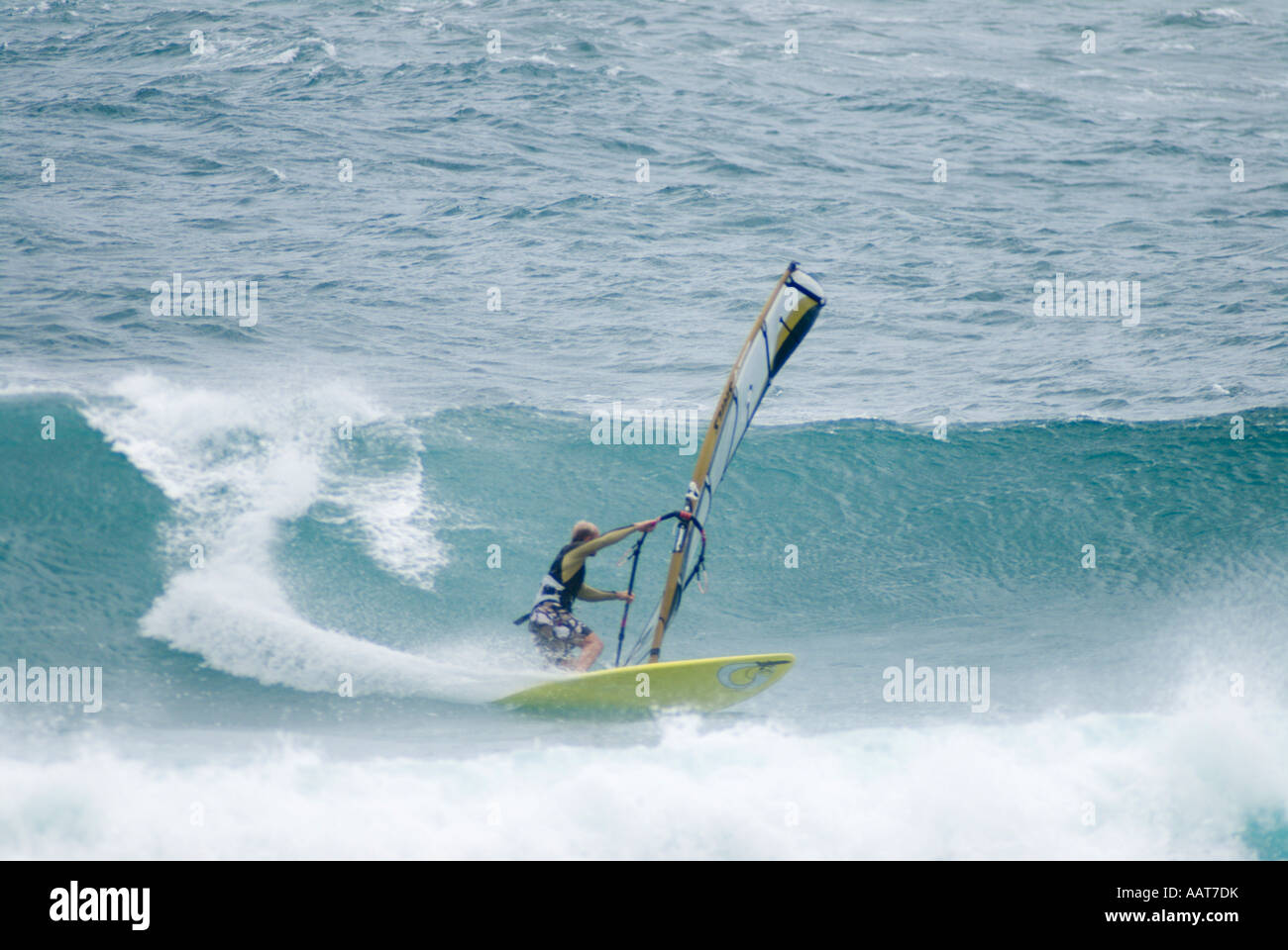 Windsurfing, Kauai, Hawaii Stock Photo Alamy