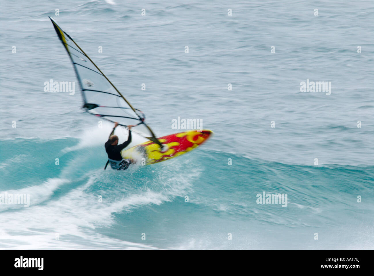 Windsurfing, Kauai, Hawaii Stock Photo Alamy