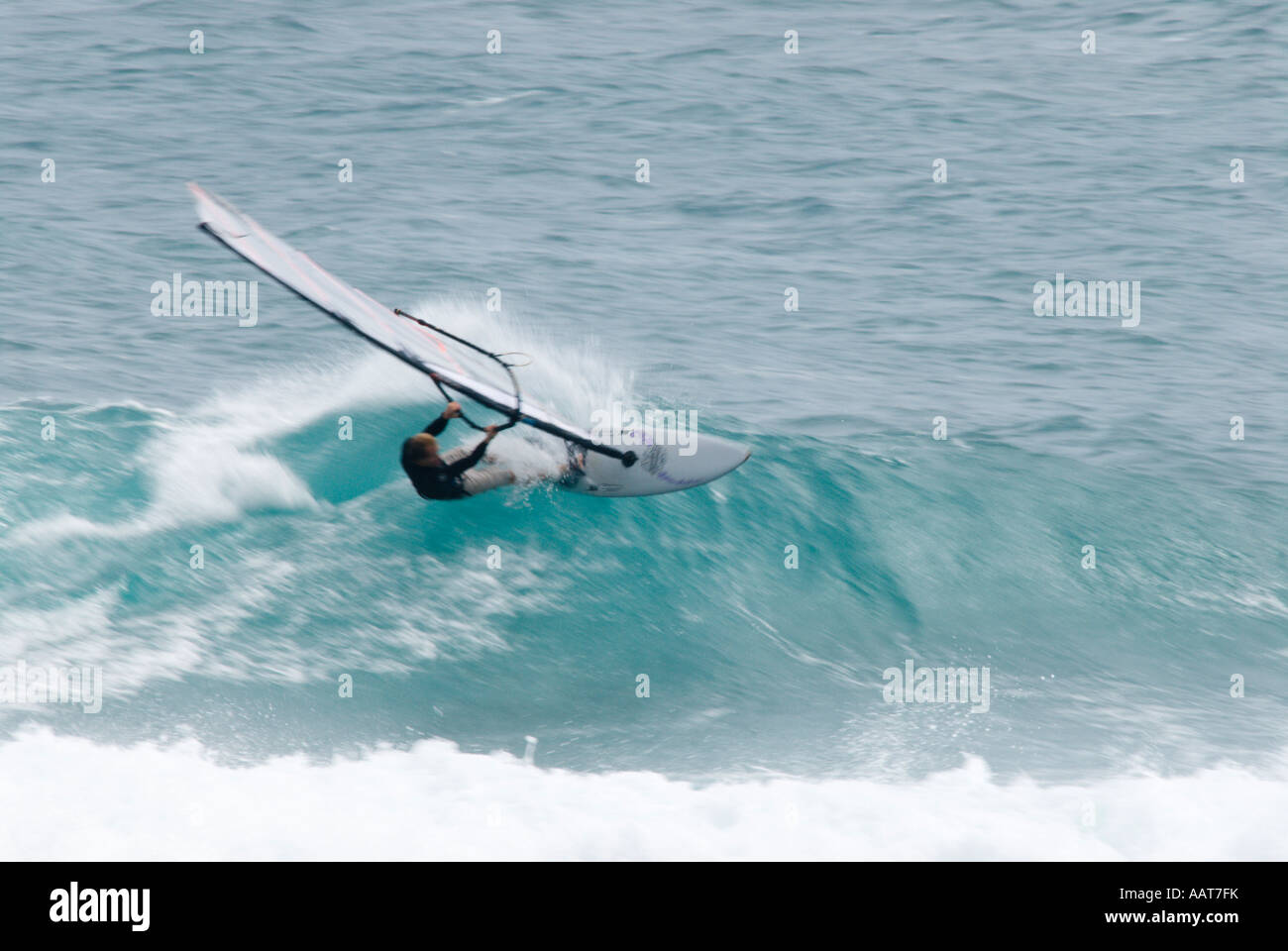 Windsurfing, Kauai, Hawaii Stock Photo Alamy