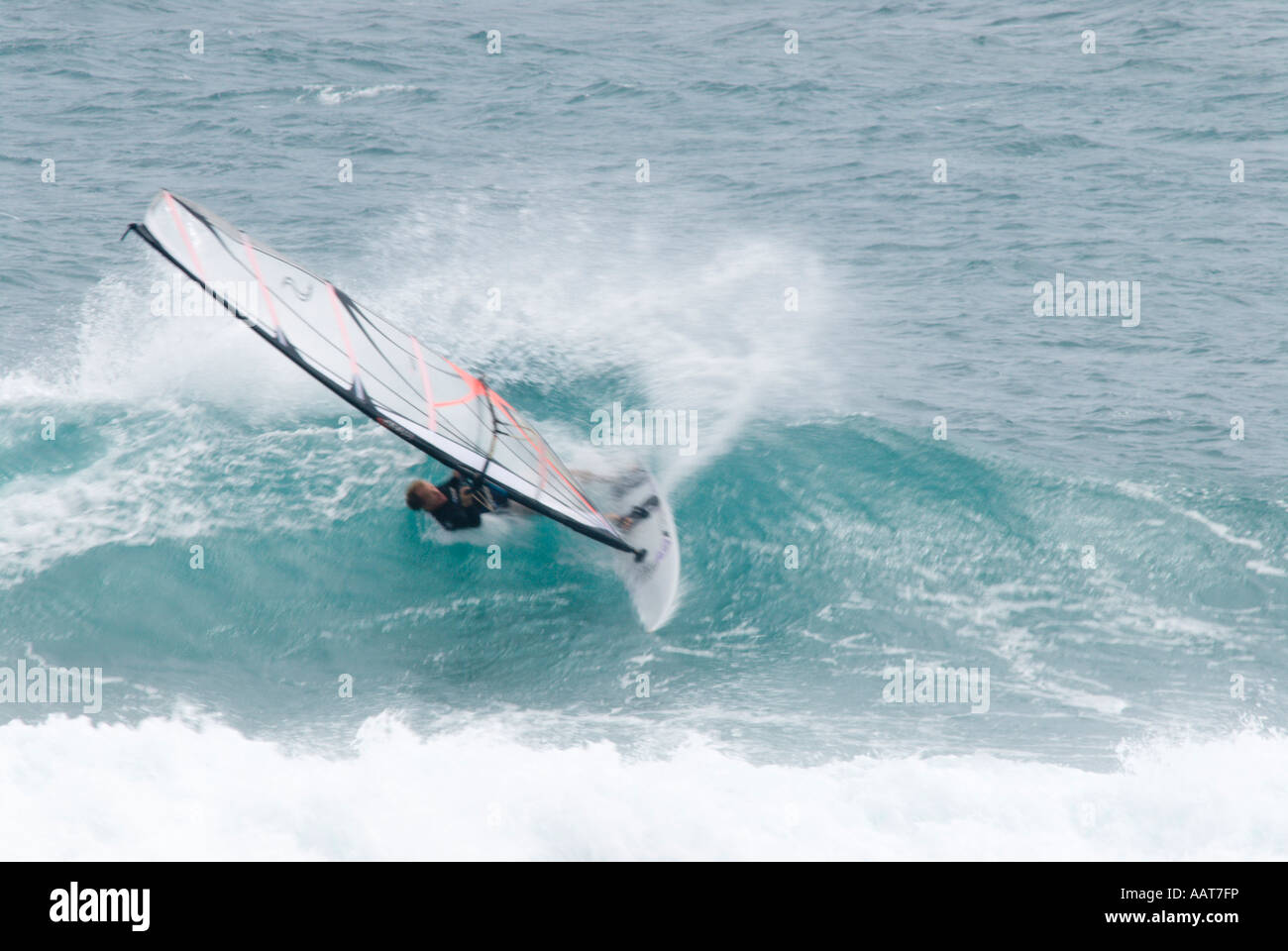 Windsurfing, Kauai, Hawaii Stock Photo Alamy