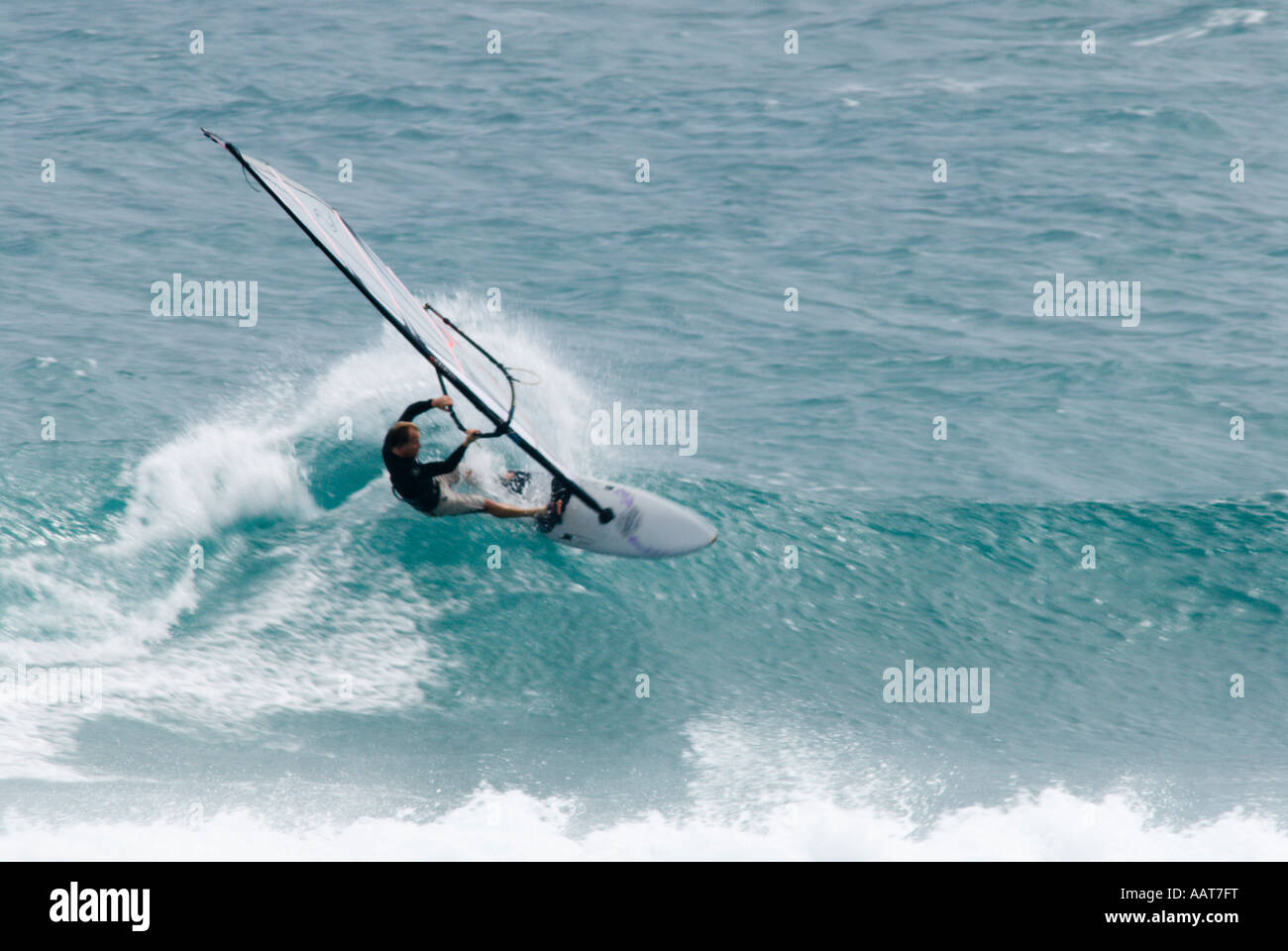 Windsurfing, Kauai, Hawaii Stock Photo Alamy