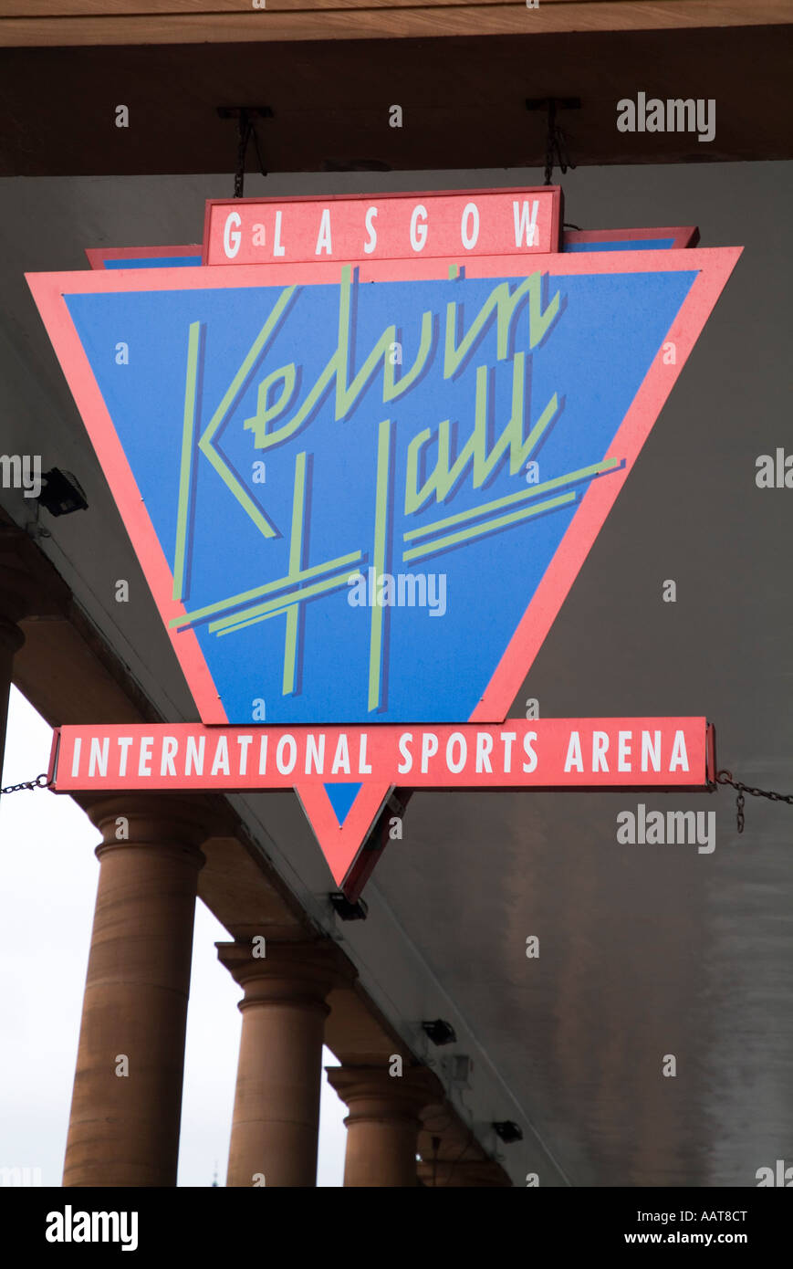 dh Kelvin Hall KELVINGROVE GLASGOW International Sports Arena sign outside entrance Stock Photo