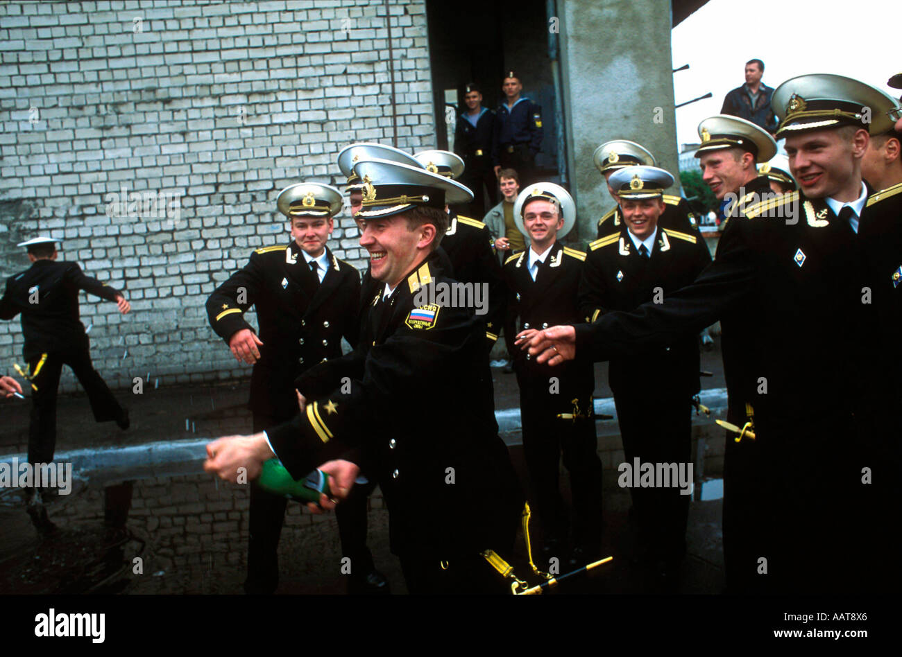 Naval academy cadets celebrate their graduation Stock Photo Alamy
