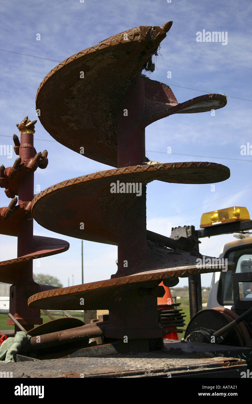 Auger type drill bits Stock Photo Alamy
