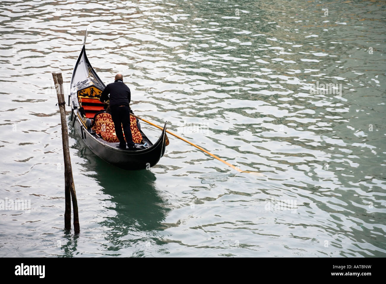 Venice Italy The Grand Canal with Gondola Stock Photo - Alamy