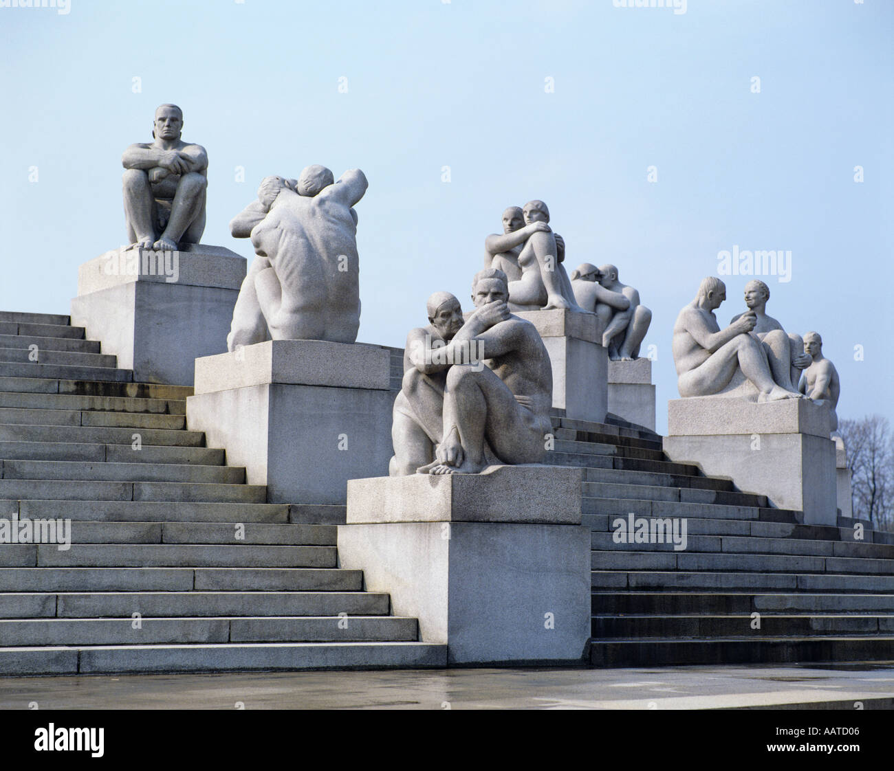 Vigeland Sculpture Park in Oslo Norway Stock Photo Alamy