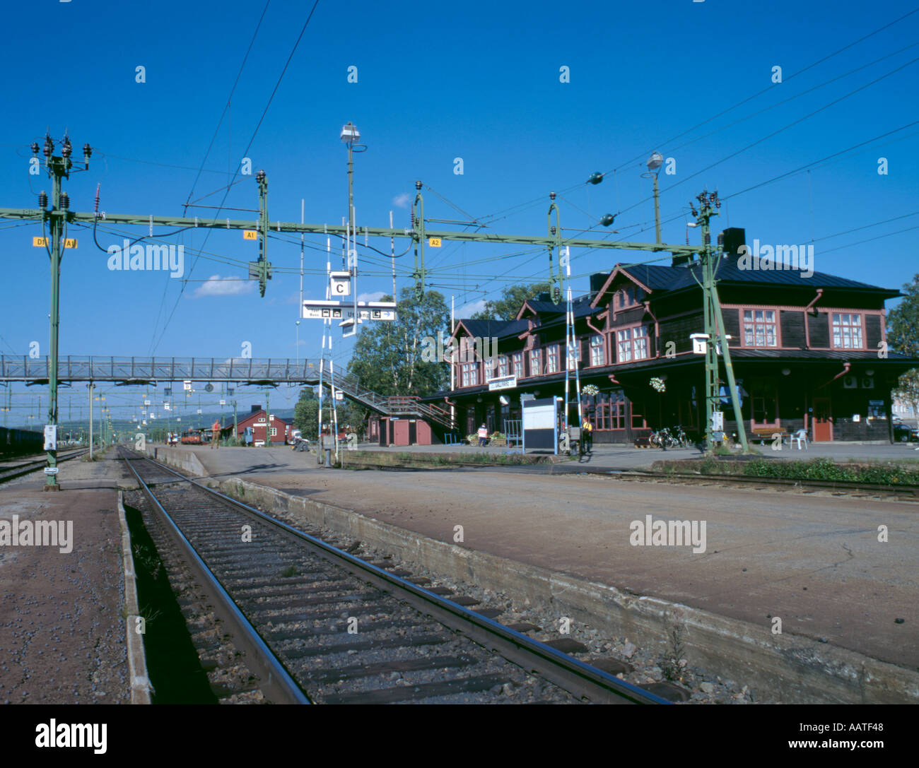Gällivare Station (northern terminus of the Inlandsbanan), Gällivare,  Lappland, Norrbottens Län, Sweden Stock Photo - Alamy