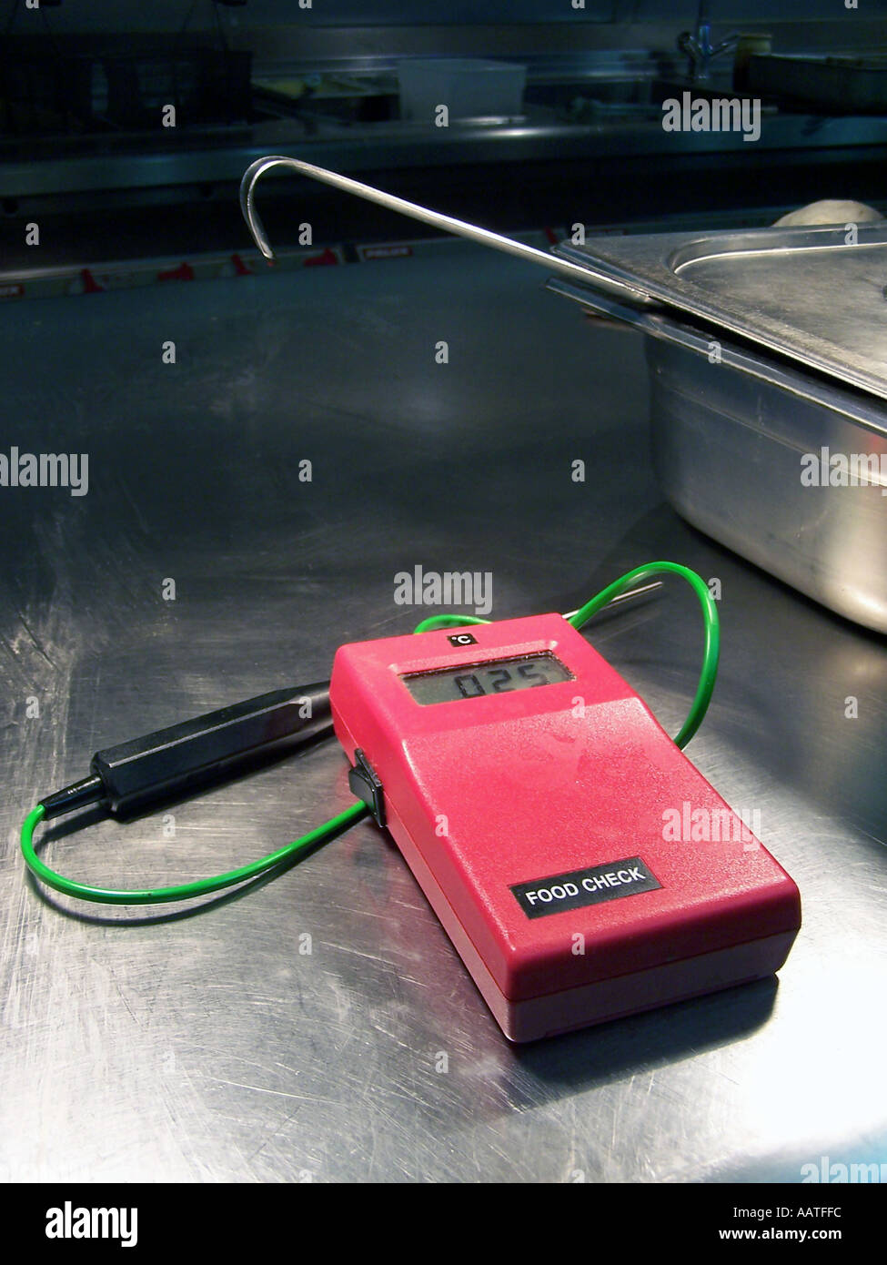 Food Check Temperature Probe Stock Photo Alamy