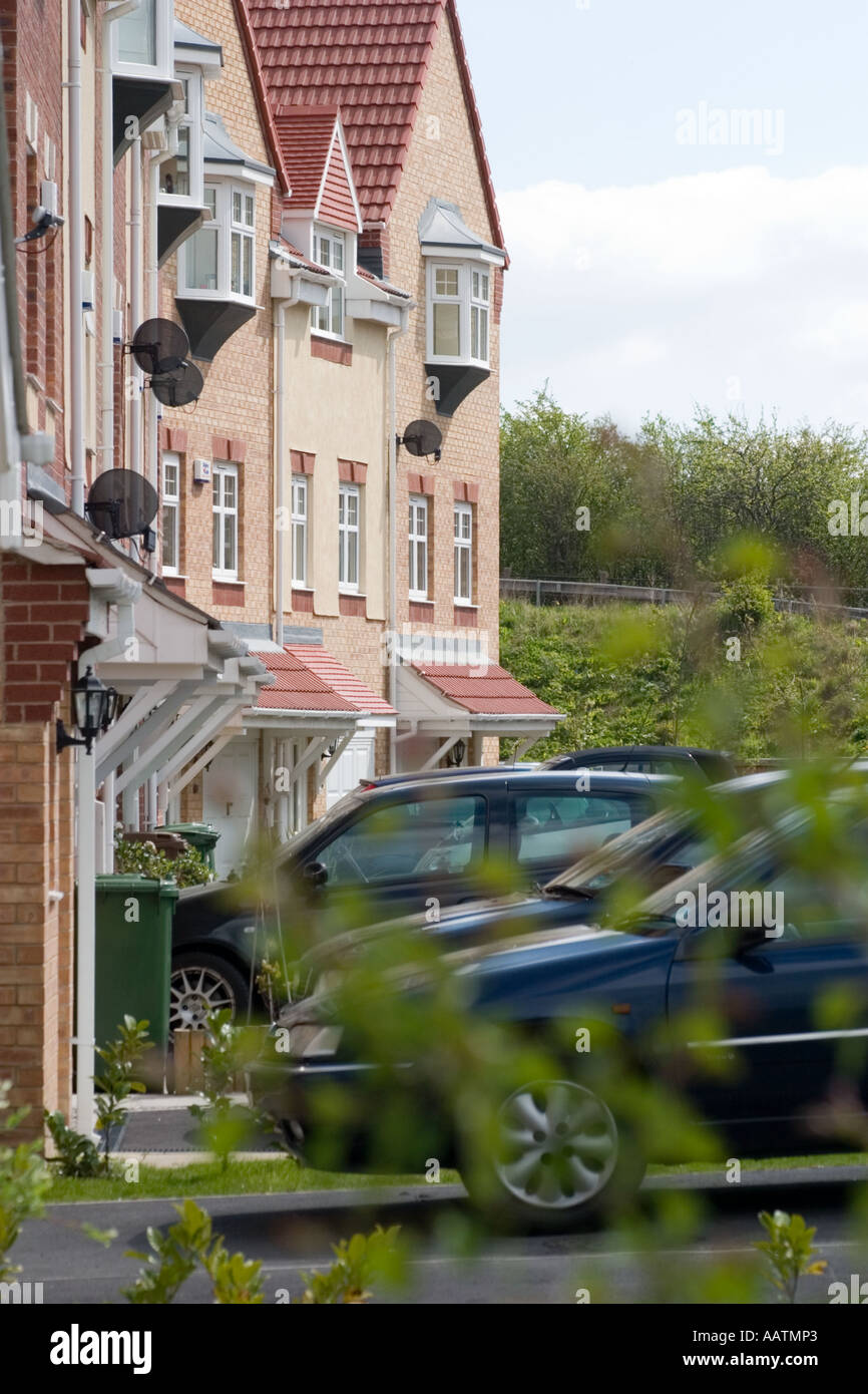 Contemporary housing in Horbury Bridge Stock Photo Alamy