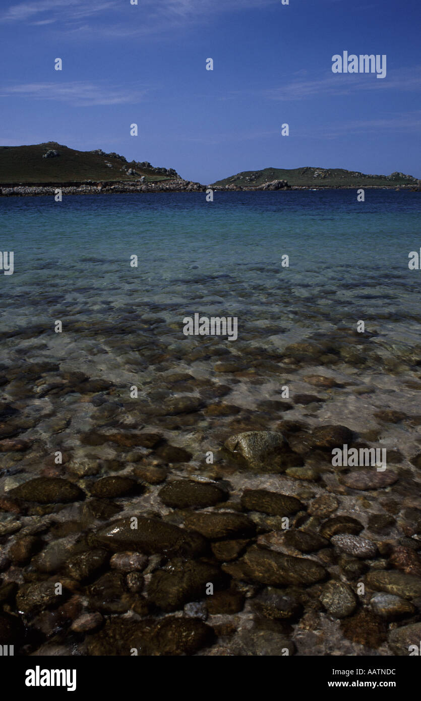 Clear water Bryher Isles of Scilly Stock Photo Alamy