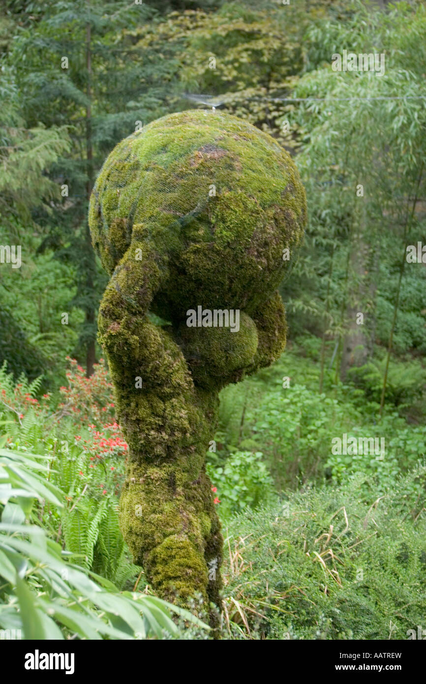 Garden sculpture on the  woodland Sissi walk,  Merano, Alto Adige, Italy Stock Photo