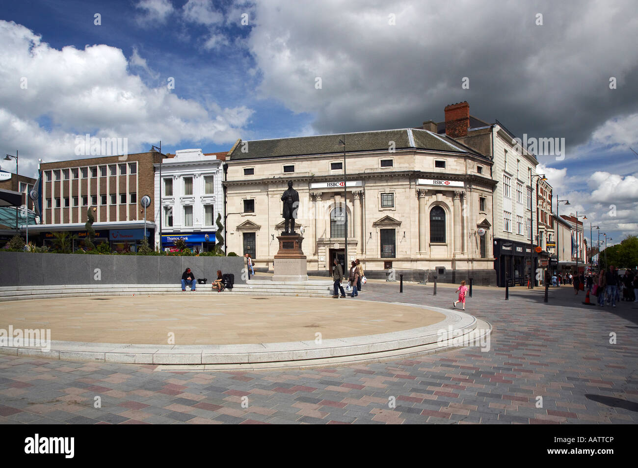 High Row Darlington Town Centre in the Tees Valley North East England Stock Photo
