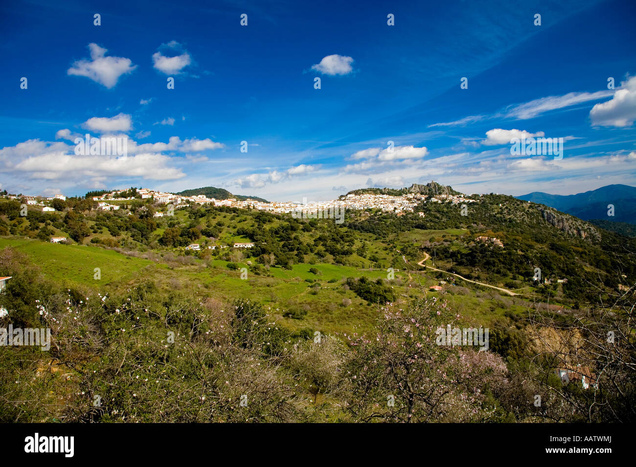 Gaucin a white hill village in Andalucia Spain Stock Photo