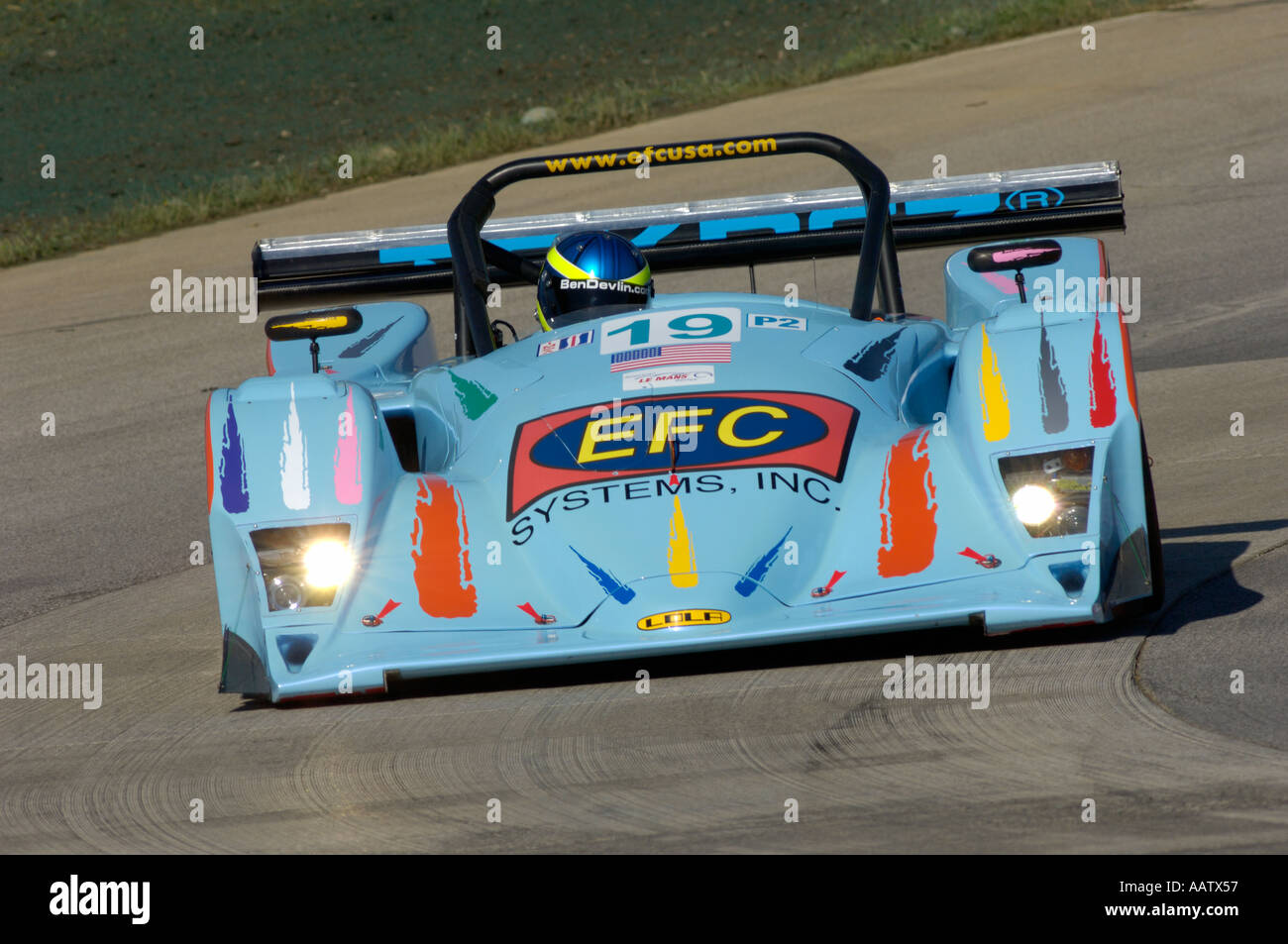 Ben Devlin races a Lola B2K 40 at the American Le Mans at Mid Ohio 2005 Stock Photo