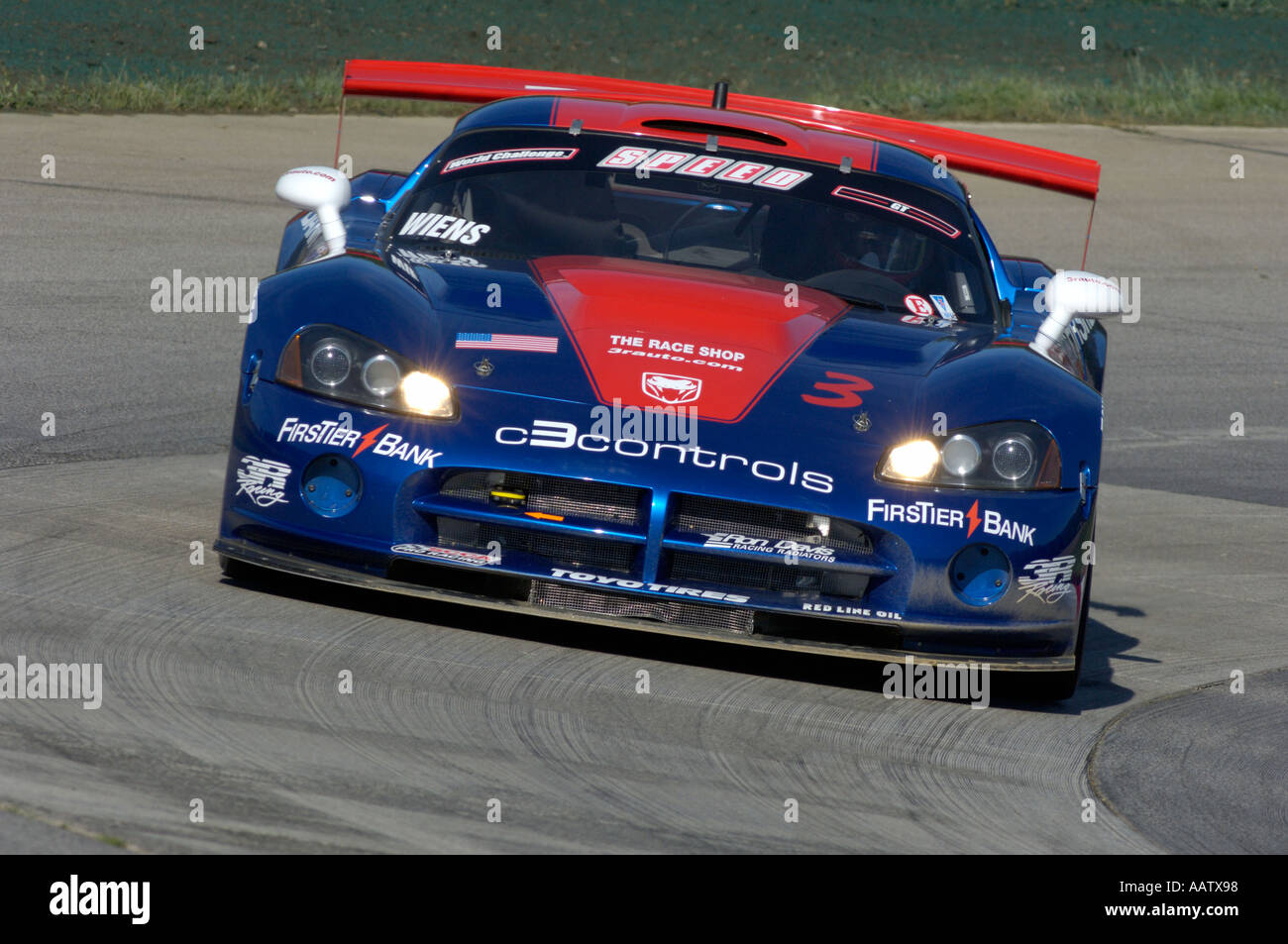 Tim Wiens races the 3R Racing Dodge Viper Competition Coupe in the Speed World Challenge GT race at Mid Ohio 2005 Stock Photo