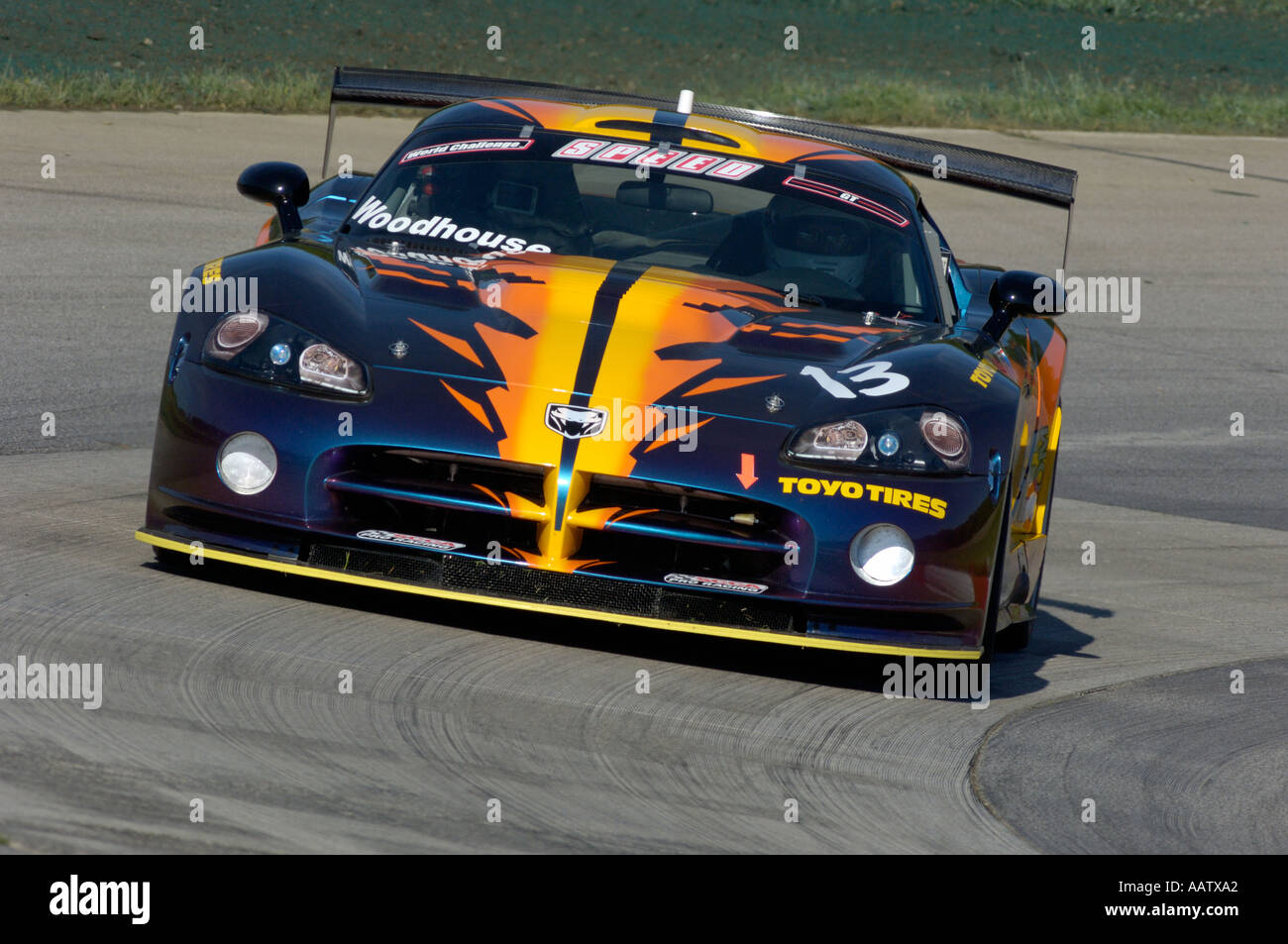 Bob Woodhouse races the Woodhouse Performance Dodge Viper Competition Coupe in the Speed World Challenge GT race at Mid Ohio 20 Stock Photo