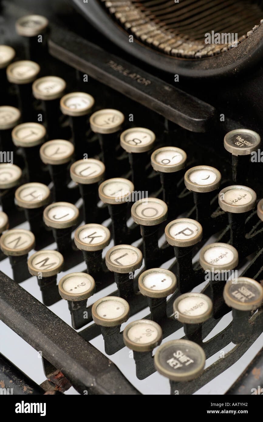 Manual Typewriter Keys Stock Photo Alamy