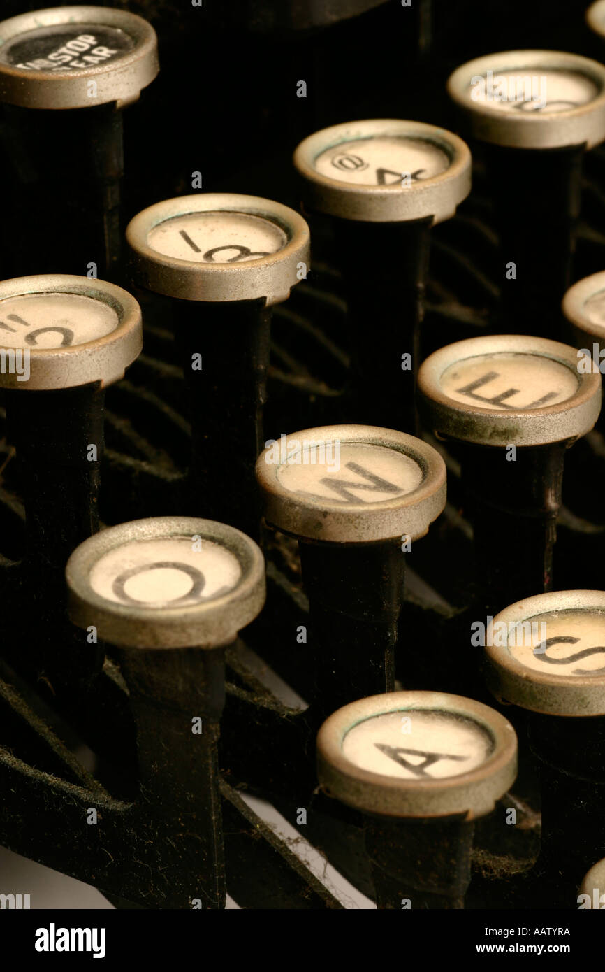 Old Typewriter Keys Stock Photo Alamy