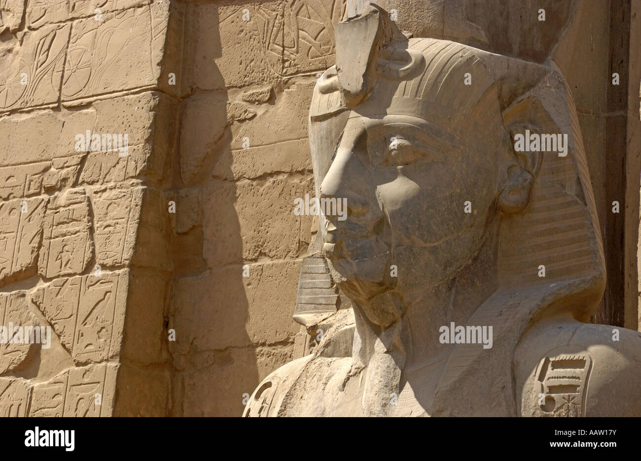 Stone Statue of Ramses II at Luxor Temple, Luxor, Egypt Stock Photo - Alamy