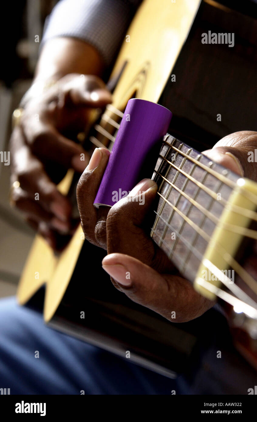 African American man playing guitar Stock Photo - Alamy